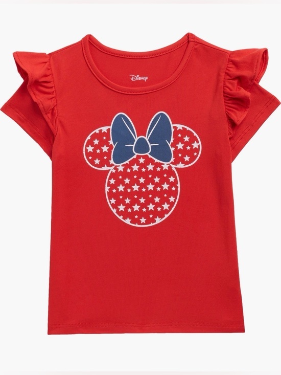 Disney Other - NEW…Disney Minnie Graphic Ruffle Sleeve Tee
